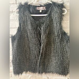Faux Fur Gray Vest